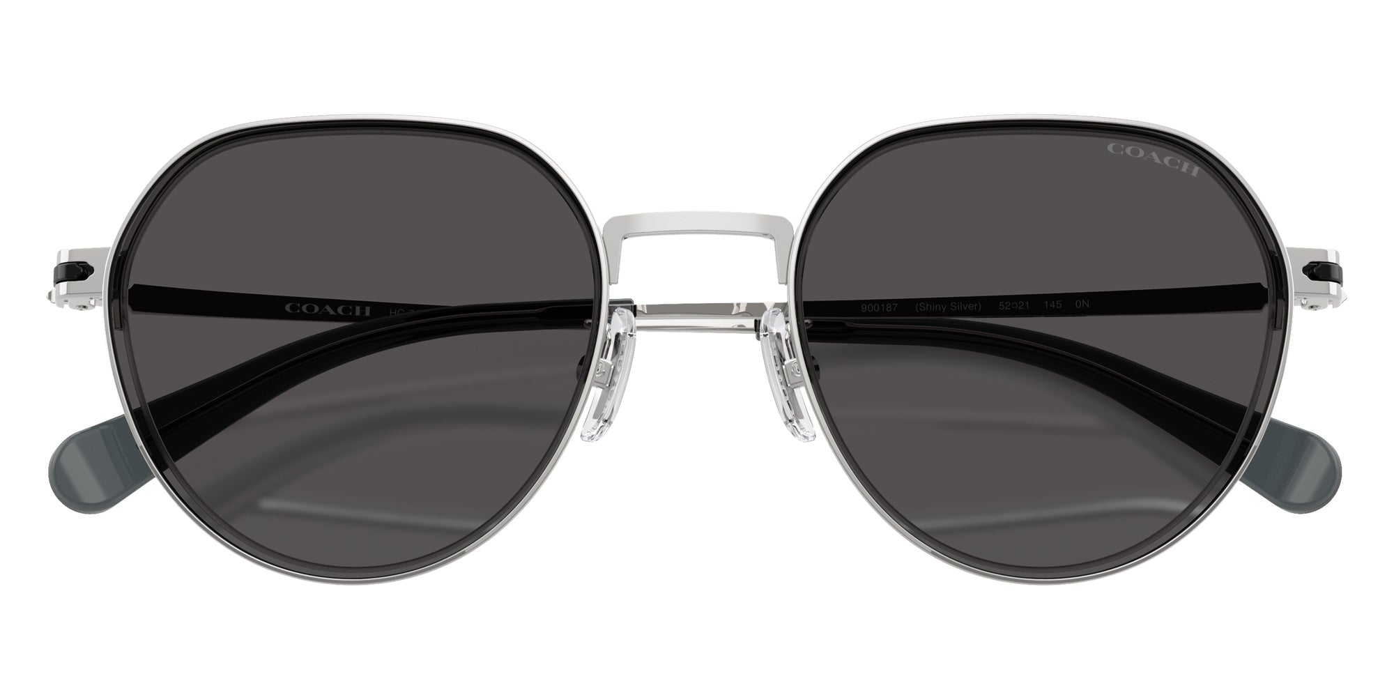 Coach HC7179 CAE81 900187 52 - Shiny Silver / Gray Solid #id:hc7179900187_s:100130