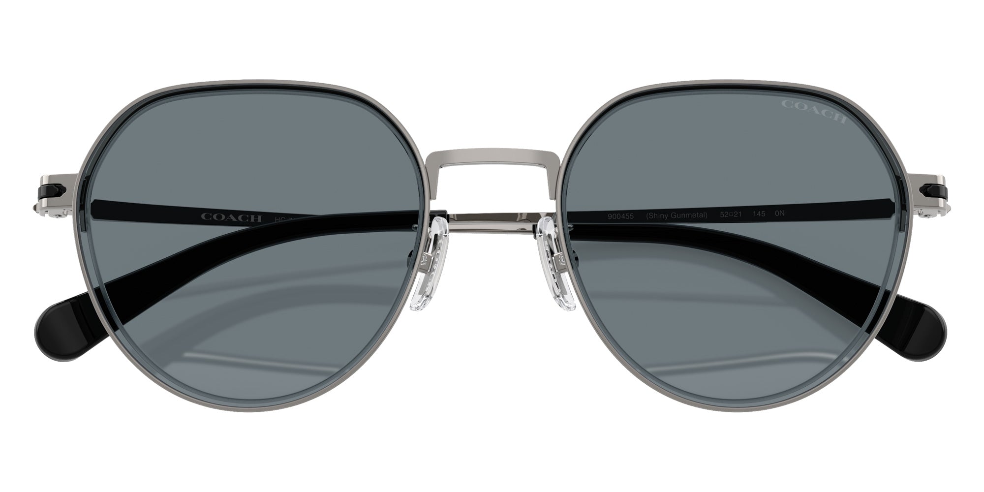 Coach HC7179 CAE81 900455 52 - Shiny Gunmetal / Gray Solid #id:hc7179900455_s:102125