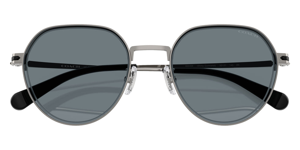 Coach HC7179 CAE81 900455 52 - Shiny Gunmetal / Gray Solid #id:hc7179900455_s:102125