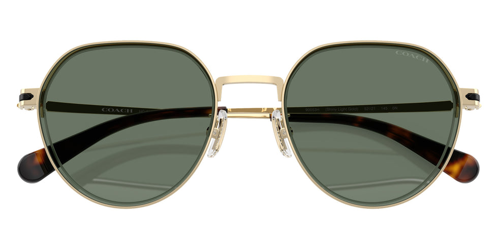Coach HC7179 CAE81 90053H 52 - Shiny Light Gold / Green Solid #id:hc717990053h_s:104125