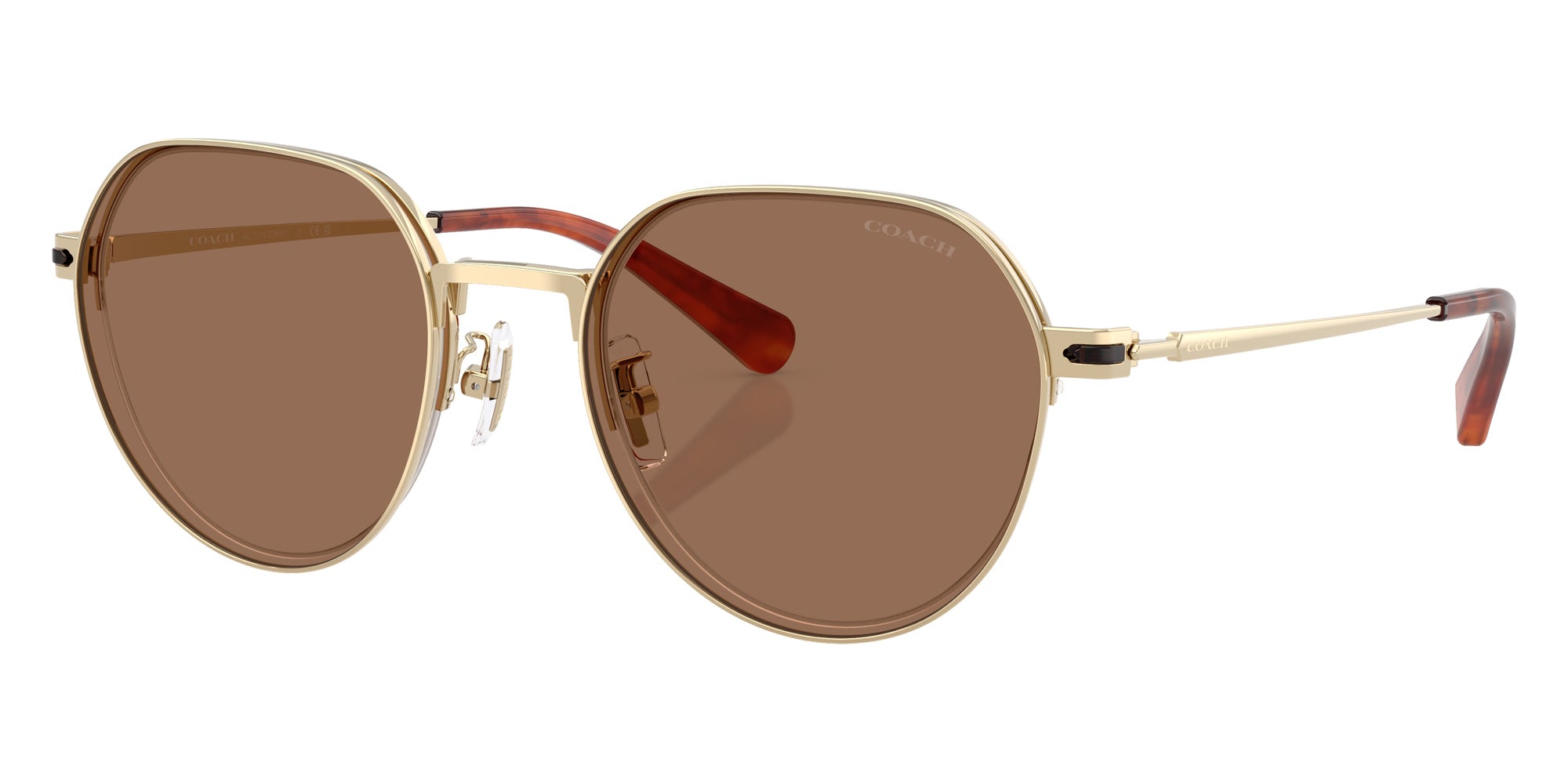 Coach HC7179 CAE81 900573 52 - Shiny Light Gold / Brown Solid #id:hc7179900573_s:106105