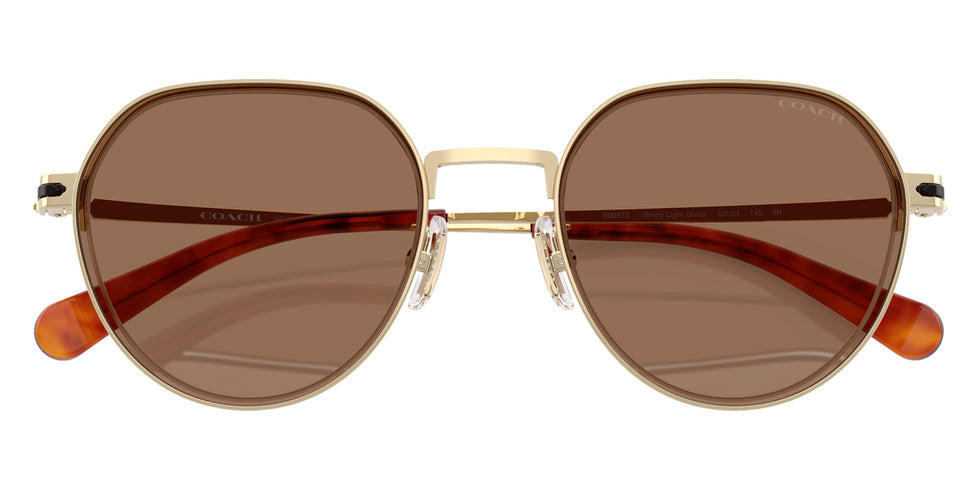 Coach HC7179 CAE81 900573 52 - Shiny Light Gold / Brown Solid #id:hc7179900573_s:106125