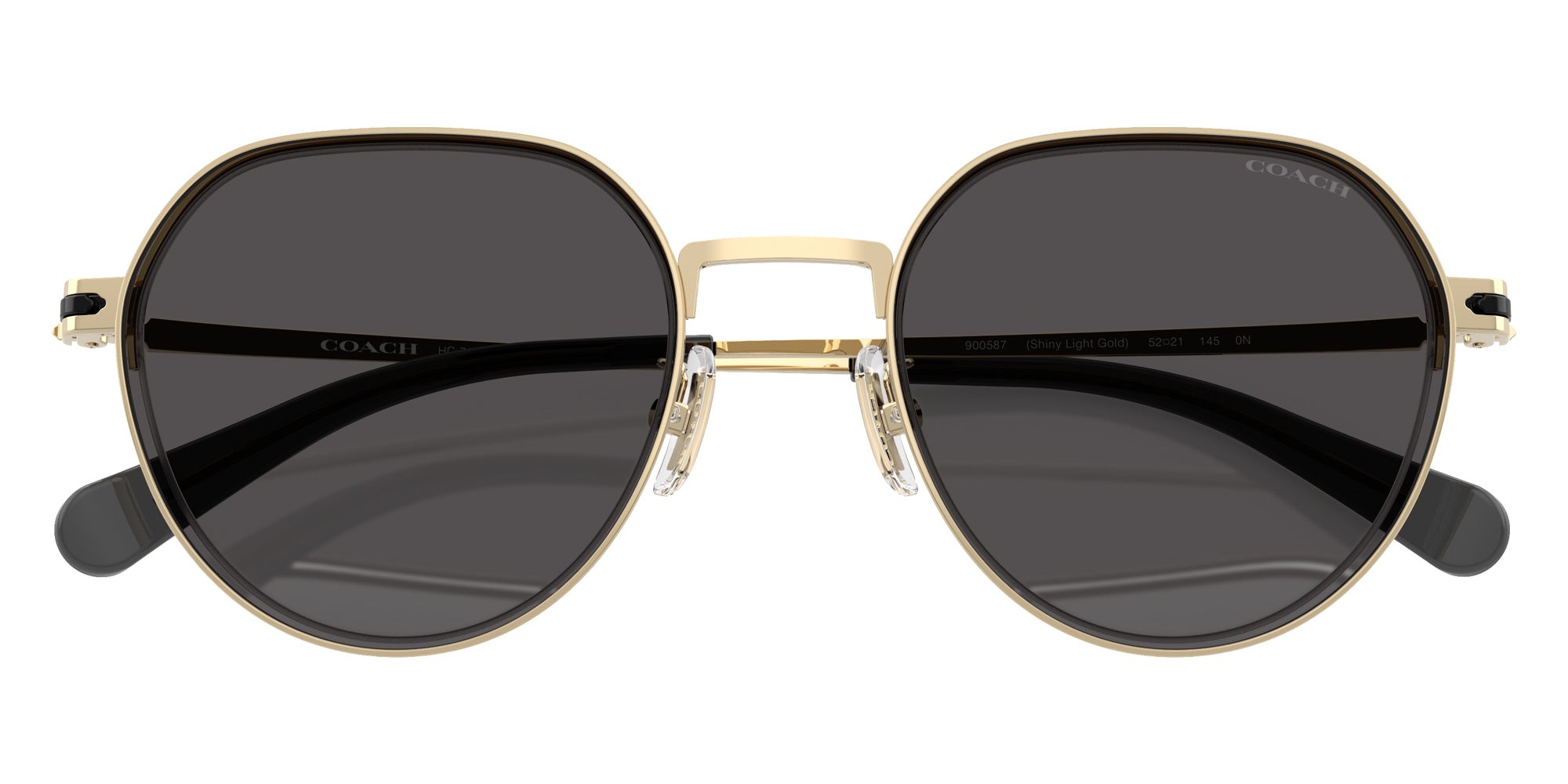 Coach HC7179 CAE81 900587 52 - Shiny Light Gold / Gray Solid #id:hc7179900587_s:108125