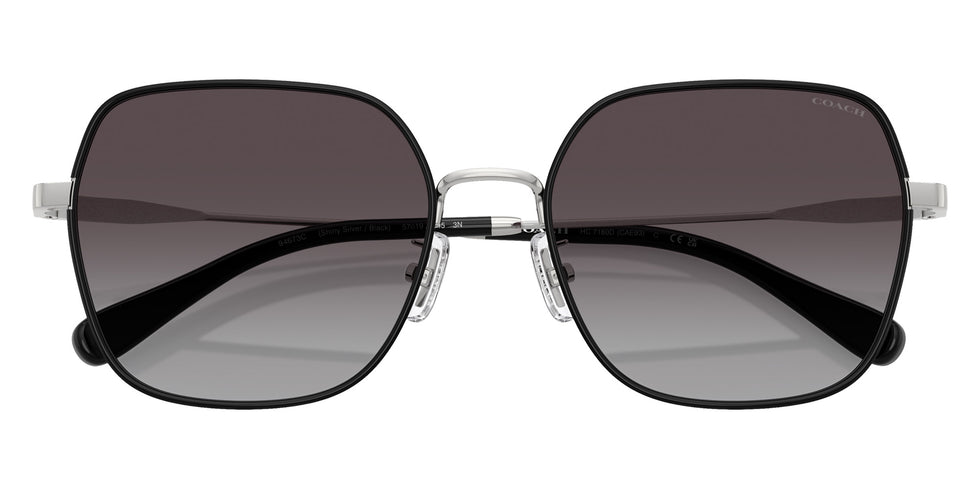Coach HC7180D CAE93 94673C 57 - Shiny Silver/Black / Gray Gradient #id:hc7180d94673c_s:104120