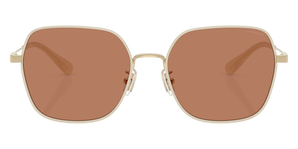 Coach HC7180D CAE93 94683 57 - Shiny Light Gold/Milky White / Brown Solid #id:hc7180d94683_s:106100