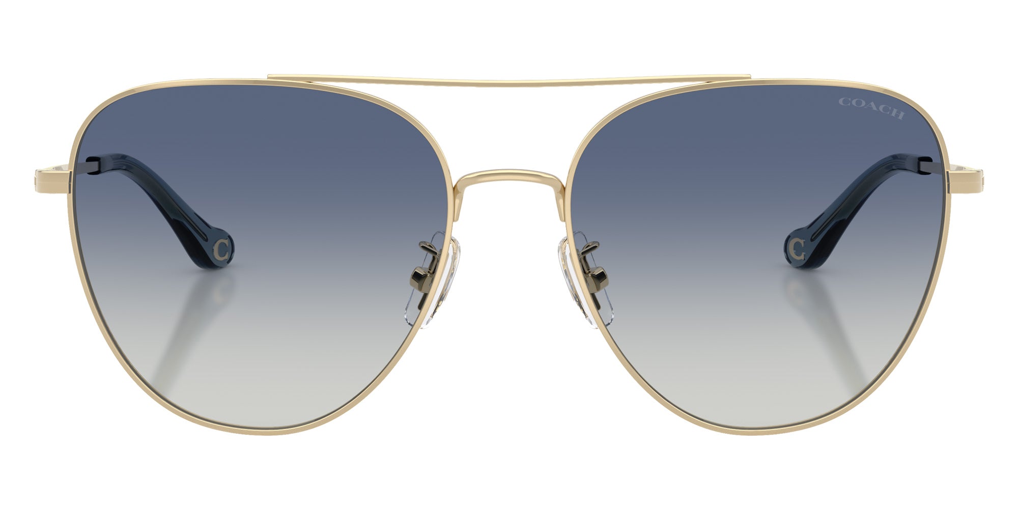 Coach HC7182 CBZ89 90054L 56 - Shiny Light Gold / Blue Gradient #id:hc718290054l_s:100100
