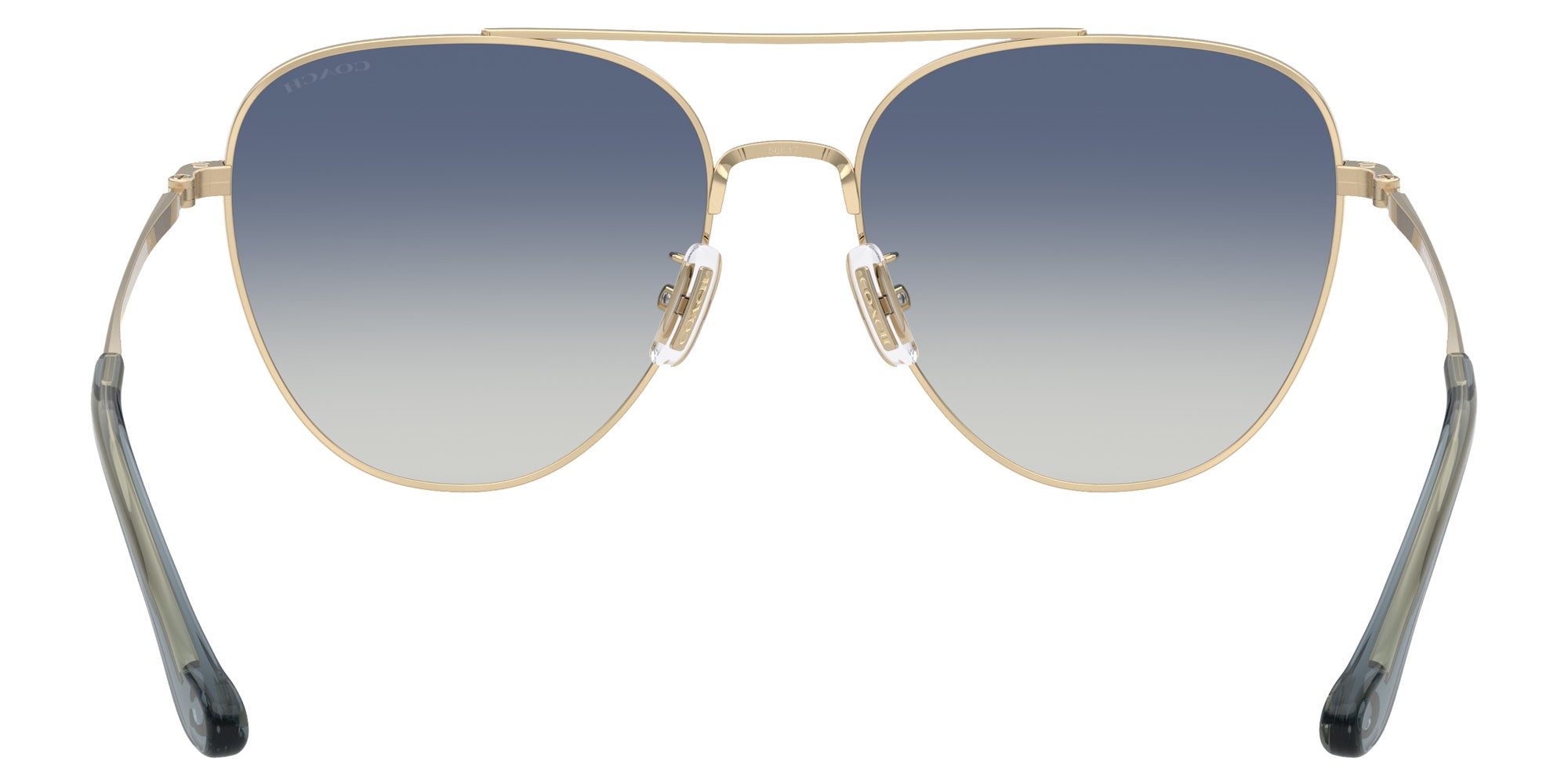 Coach HC7182 CBZ89 90054L 56 - Shiny Light Gold / Blue Gradient #id:hc718290054l_s:100115