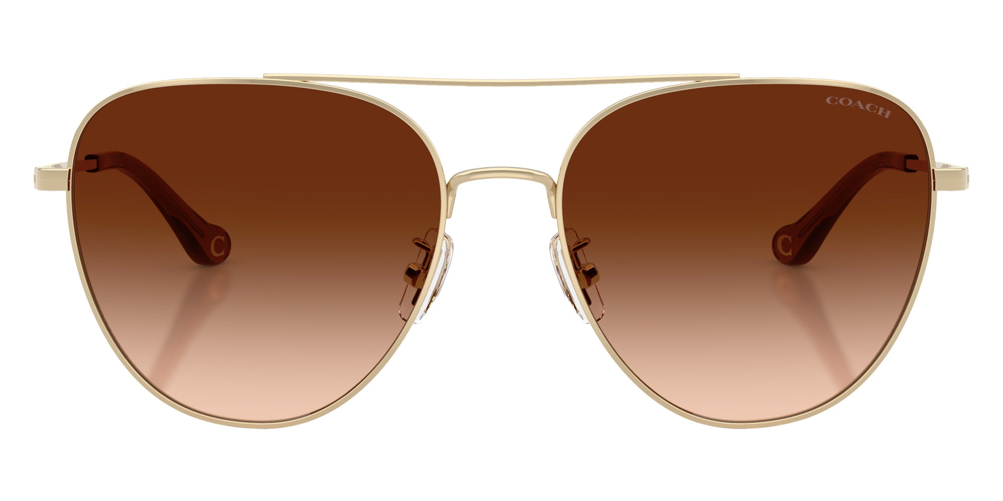 Coach HC7182 CBZ89 900574 56 - Shiny Light Gold / Brown Gradient #id:hc7182900574_s:102100
