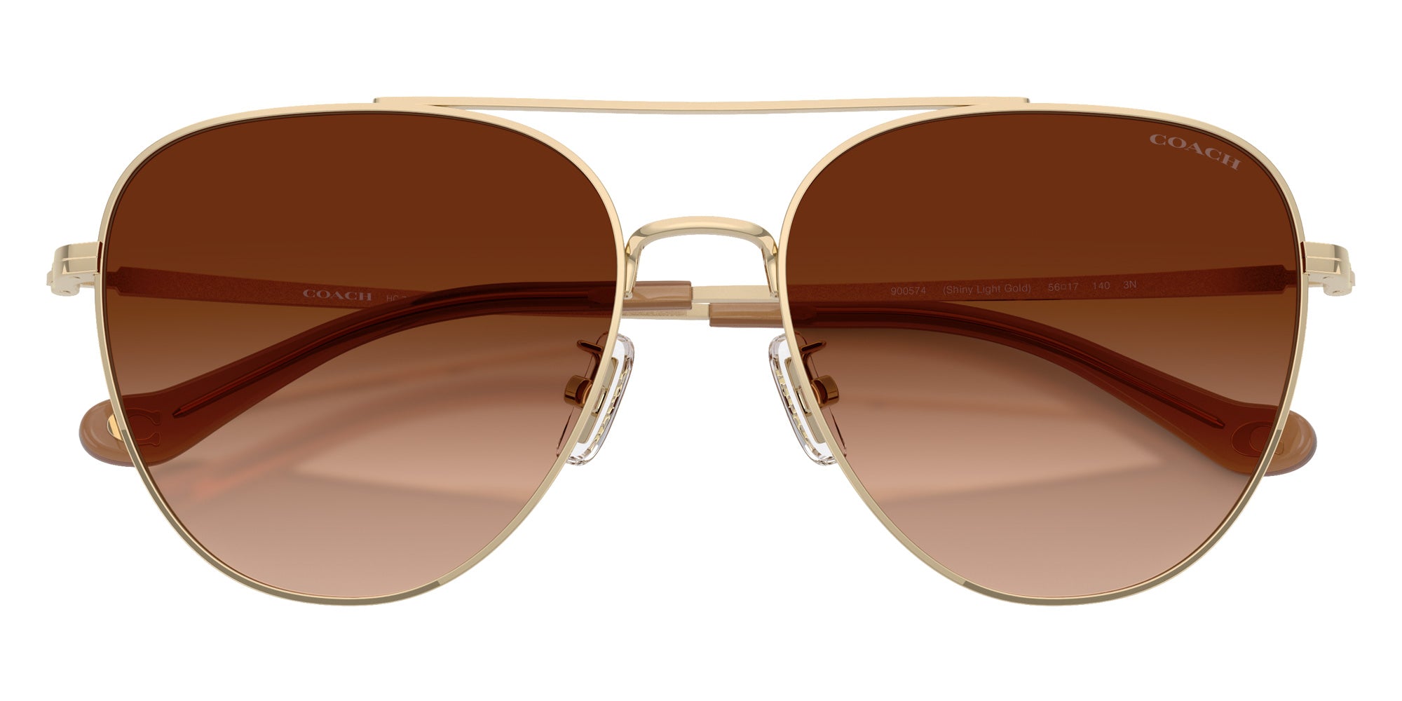 Coach HC7182 CBZ89 900574 56 - Shiny Light Gold / Brown Gradient #id:hc7182900574_s:102120