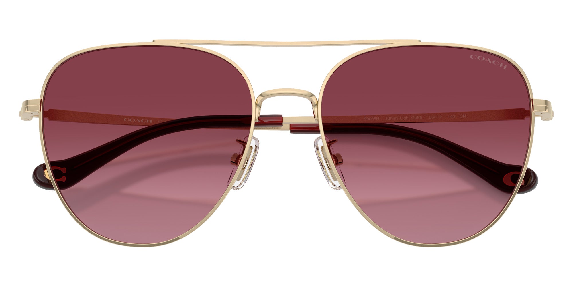 Coach HC7182 CBZ89 90058H 56 - Shiny Light Gold / Merlot Gradient #id:hc718290058h_s:104120