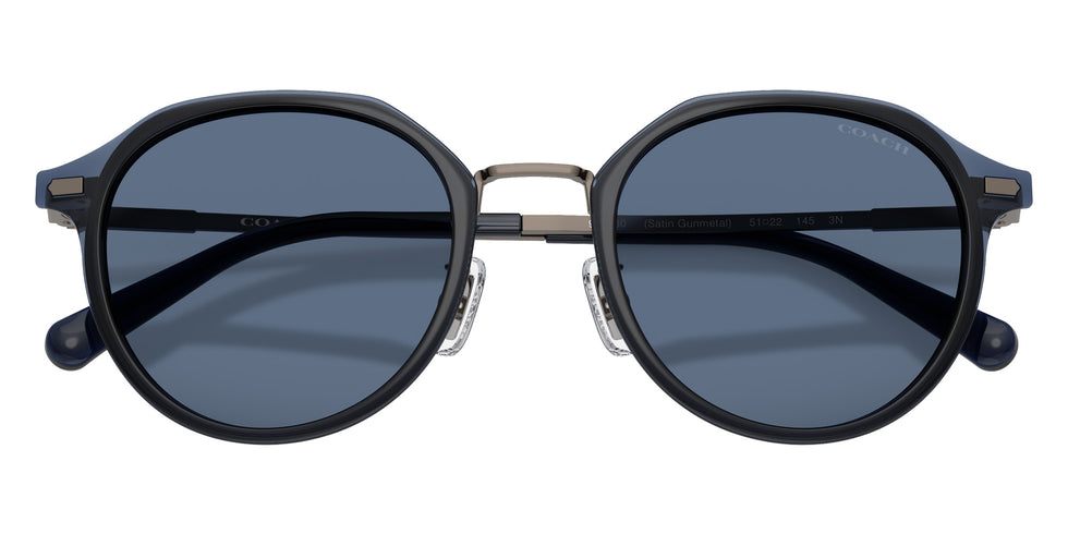 Coach HC7183 CBZ97 947380 51 - Satin Gunmetal / Blue Solid #id:hc7183947380_s:102120