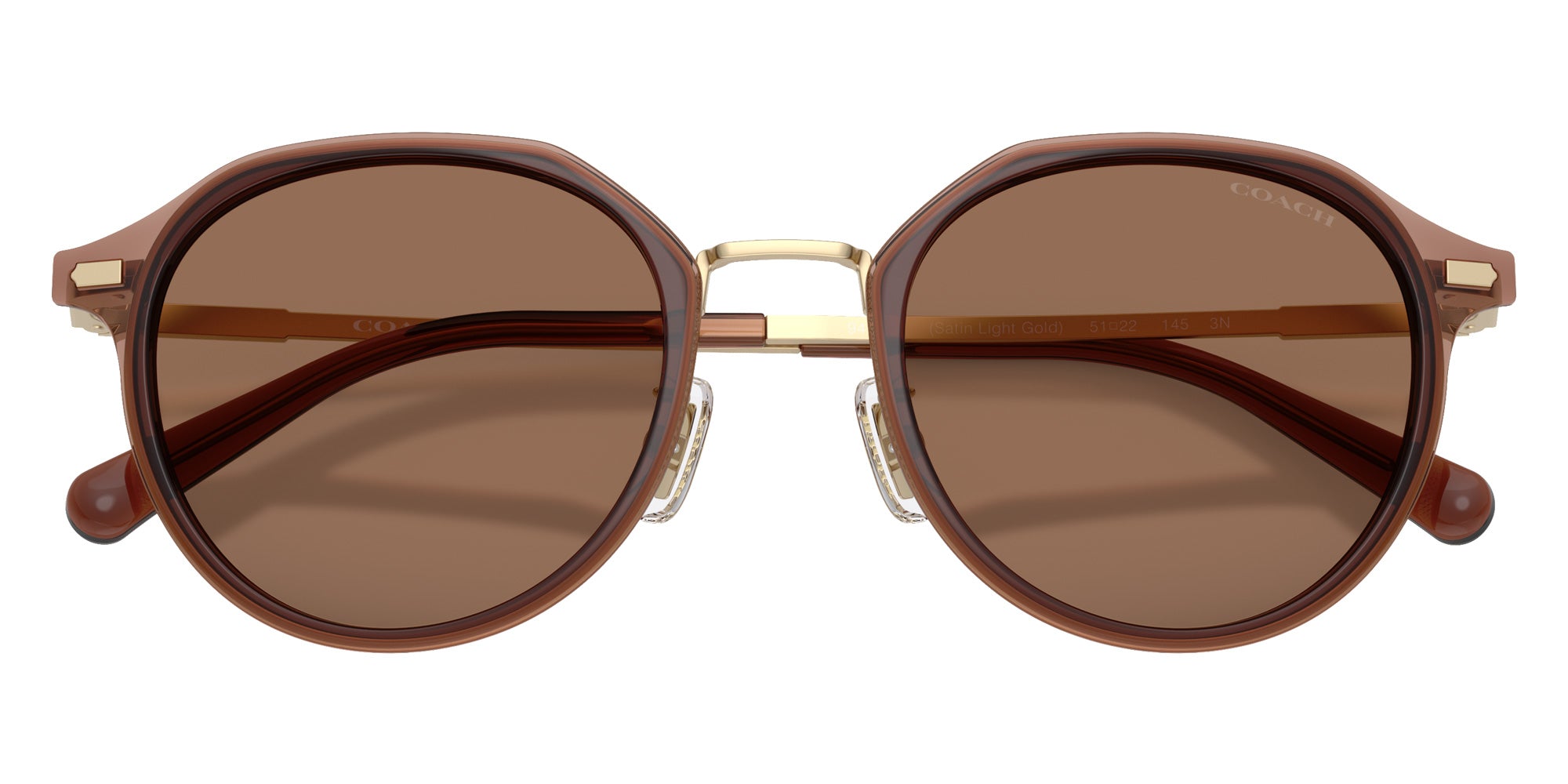 Coach HC7183 CBZ97 947473 51 - Satin Light Gold / Brown Solid #id:hc7183947473_s:104120