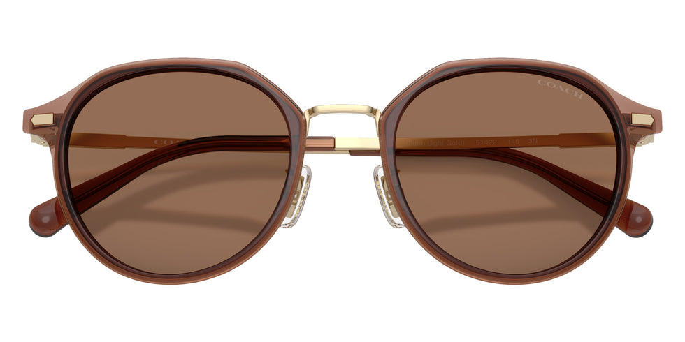 Coach HC7183 CBZ97 947473 51 - Satin Light Gold / Brown Solid #id:hc7183947473_s:104120