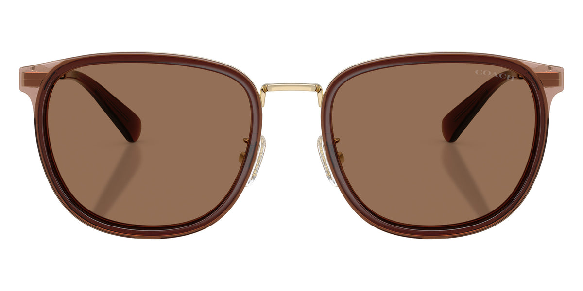 Coach HC7195 CFU13 947473 56 - Satin Light Gold/Brown / Brown Solid #id:hc7195947473_s:104100
