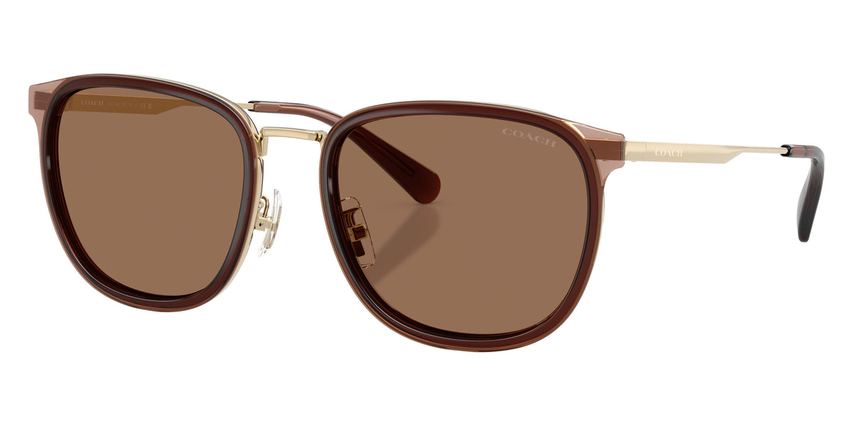 Coach HC7195 CFU13 947473 56 - Satin Light Gold/Brown / Brown Solid #id:hc7195947473_s:104105