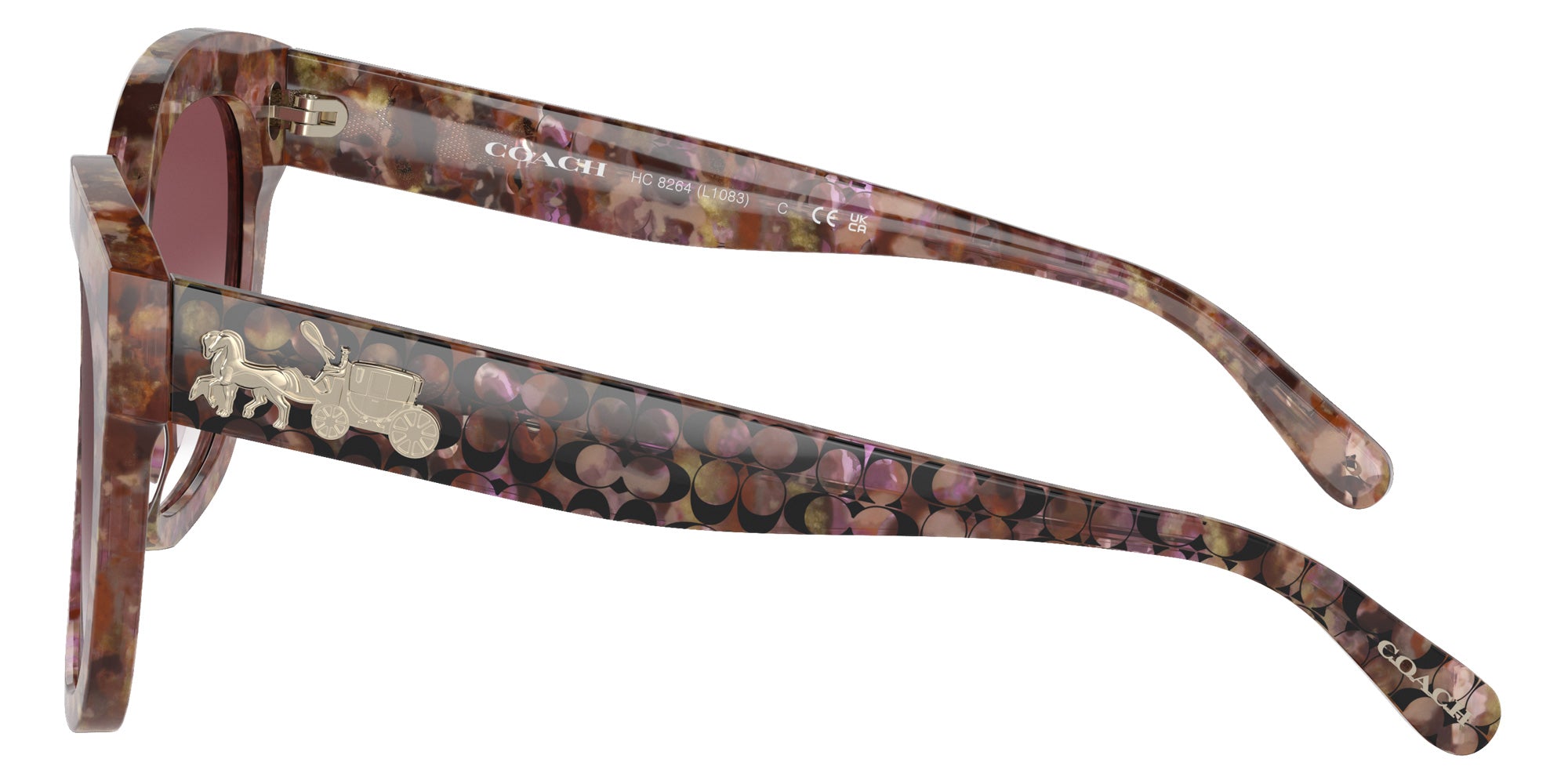 Coach HC8264 L1083 57398H 56 - Petal Tortoise / Purple Clear Gradient #id:hc826457398h_s:102110