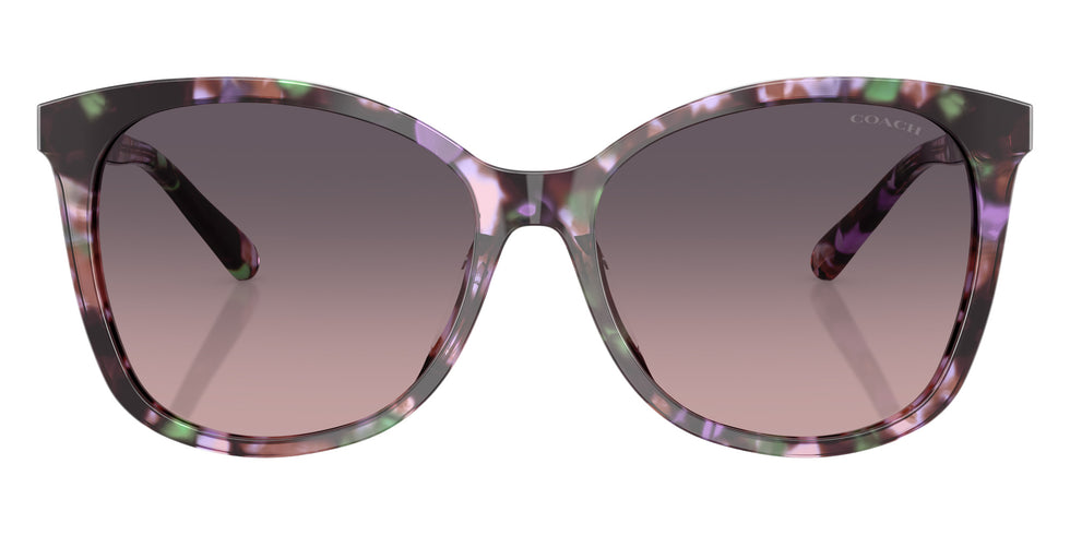 Coach HC8271U L1101 584346 57 - Amethyst Pearl Tortoise / Smoke Purple Gradient #id:hc8271u584346_s:108100