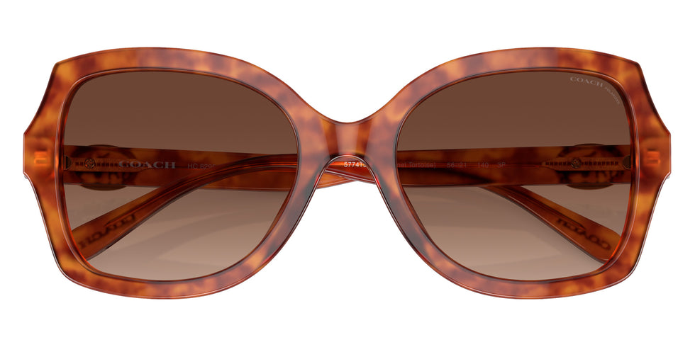 Coach HC8295 L1147 5774T5 56 - Caramel Tortoise / Brown Gradient Polarized #id:hc82955774t5_s:104120