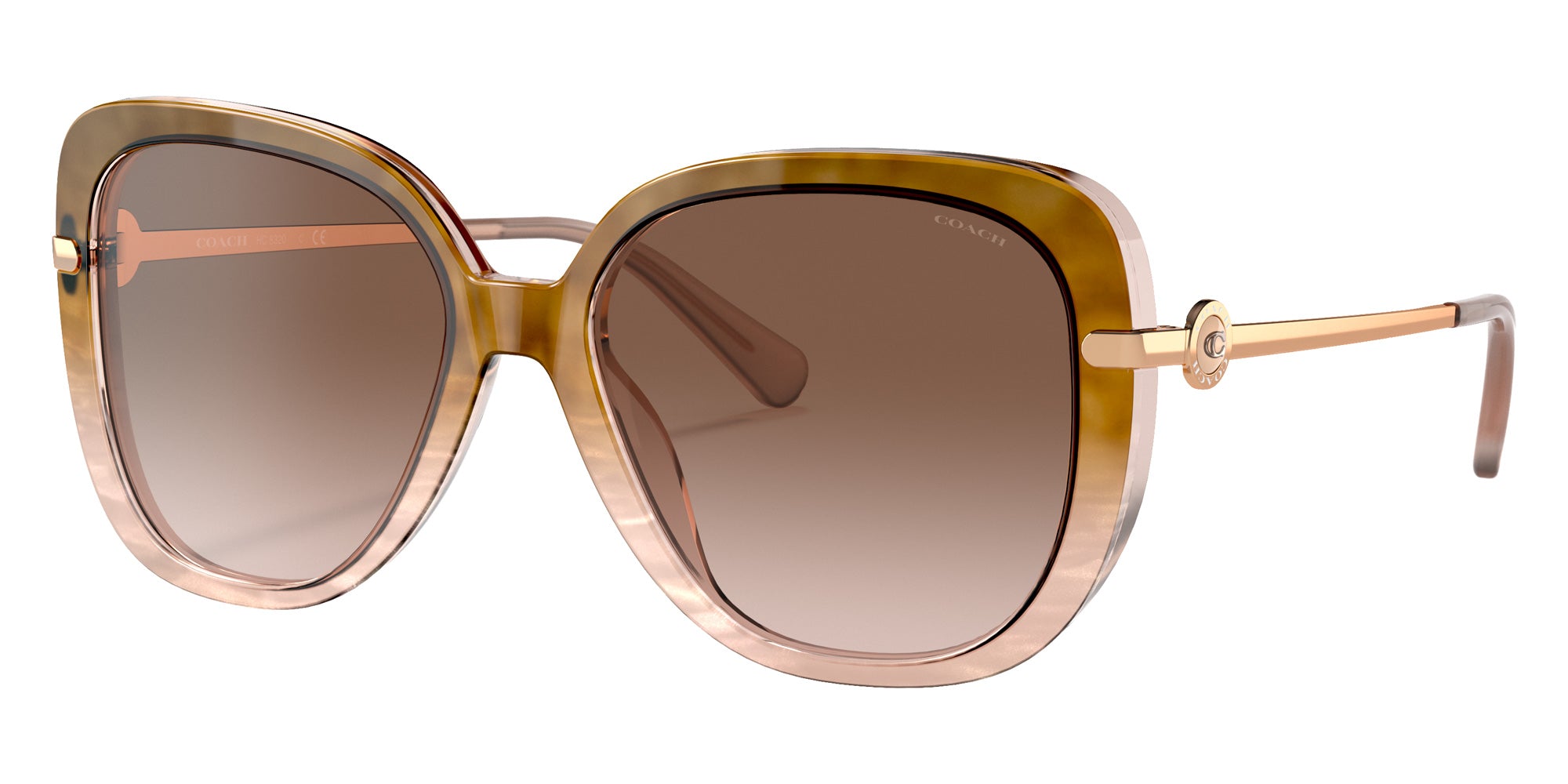 Coach HC8320 C6180 565294 55 - Peach Tortoise Gradient #id:hc8320565294_s:100105