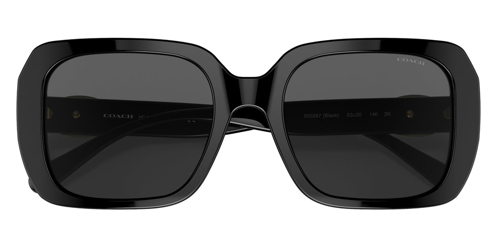 Coach HC8329U C6188 500287 53 - Black / Dark Gray Solid #id:hc8329u500287_s:100120