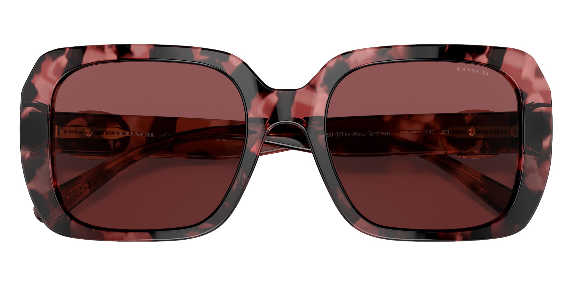 Coach HC8329U C6188 565869 53 - Milky Wine Tortoise / Burgundy Solid #id:hc8329u565869_s:102120
