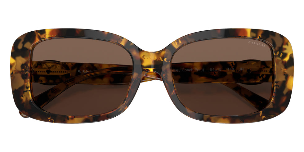 Coach HC8330 C6186 565973 54 - Dark Tortoise/Coach Print / Dark Brown Solid #id:hc8330565973_s:100120