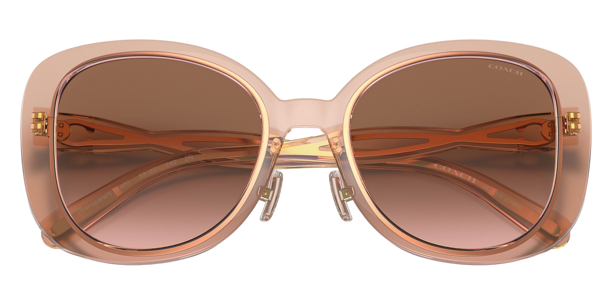 Coach HC8333 C7995 568013 53 - Transparent Blush / Brown Pink Gradient #id:hc8333568013_s:100120
