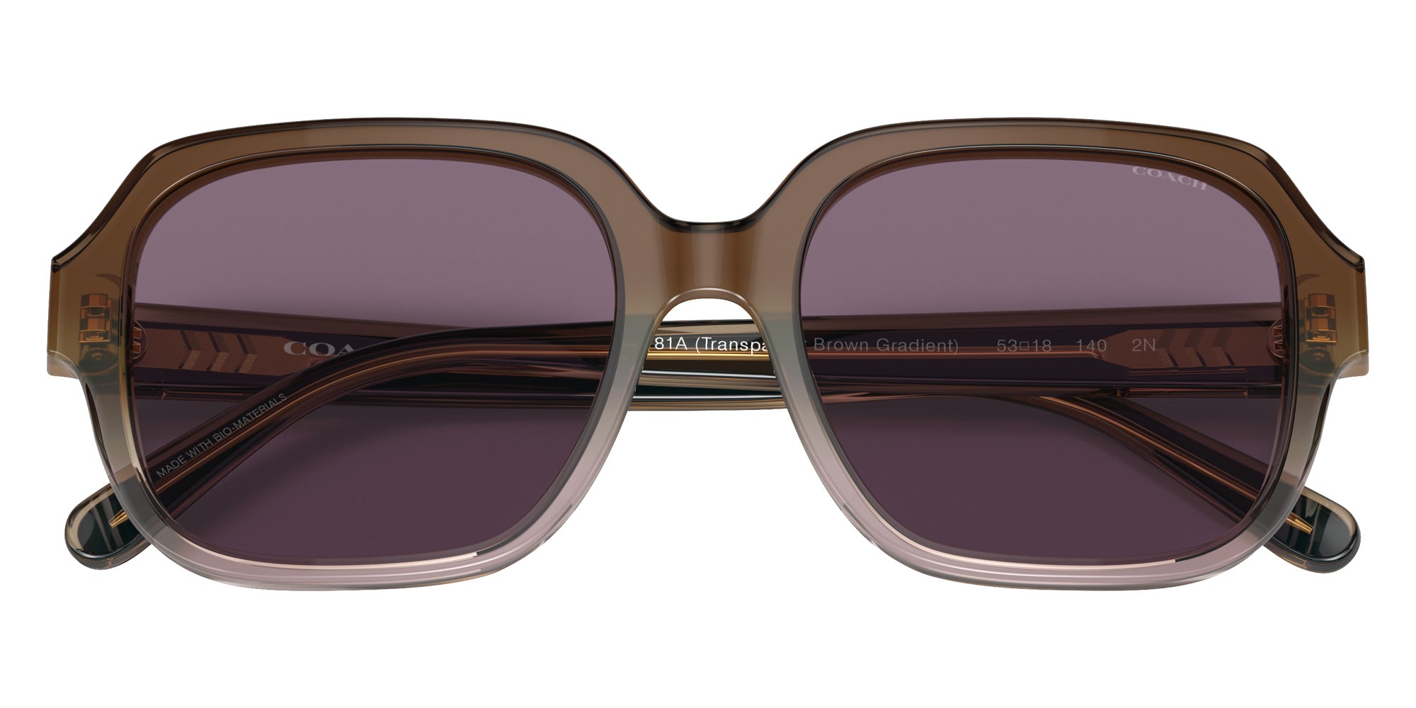 Coach HC8335U C7989 56781A 53 - Transparent Brown Gradient / Violet Solid #id:hc8335u56781a_s:104120