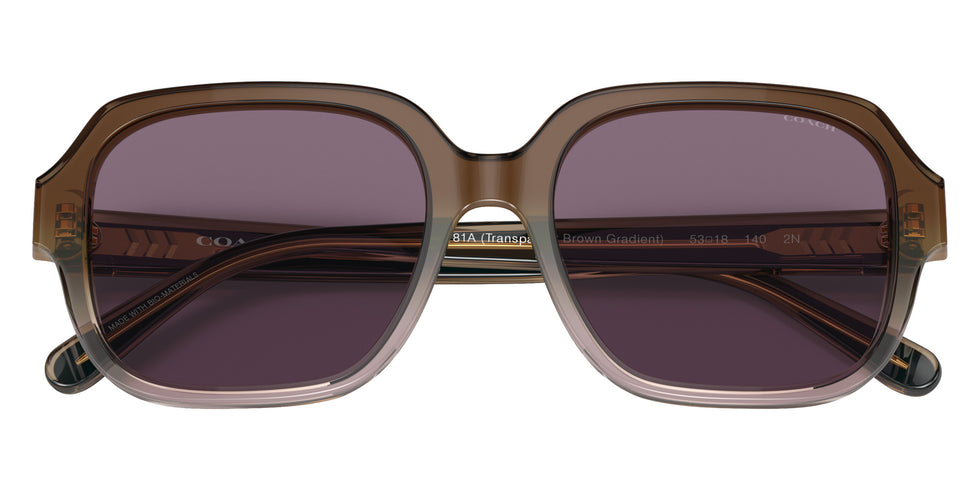 Coach HC8335U C7989 56781A 53 - Transparent Brown Gradient / Violet Solid #id:hc8335u56781a_s:104120