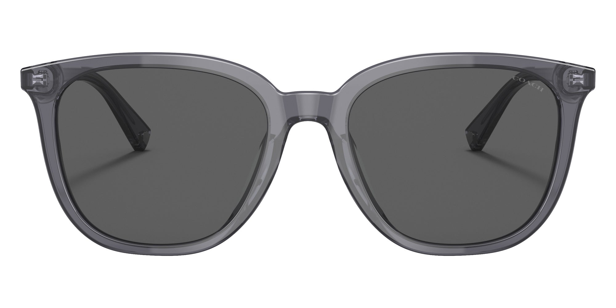 Coach HC8338U C8006 553787 55 - Transparent Dark Gray / Dark Gray Solid #id:hc8338u553787_s:102100