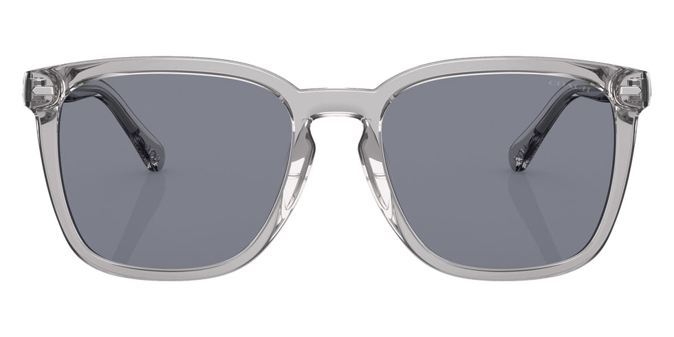 Coach HC8354U CD458 571855 56 - Transparent Gray / Dark Blue Solid #id:hc8354u571855_s:100100