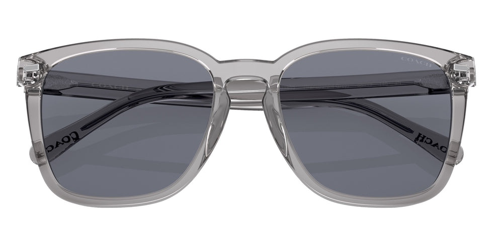 Coach HC8354U CD458 571855 56 - Transparent Gray / Dark Blue Solid #id:hc8354u571855_s:100120