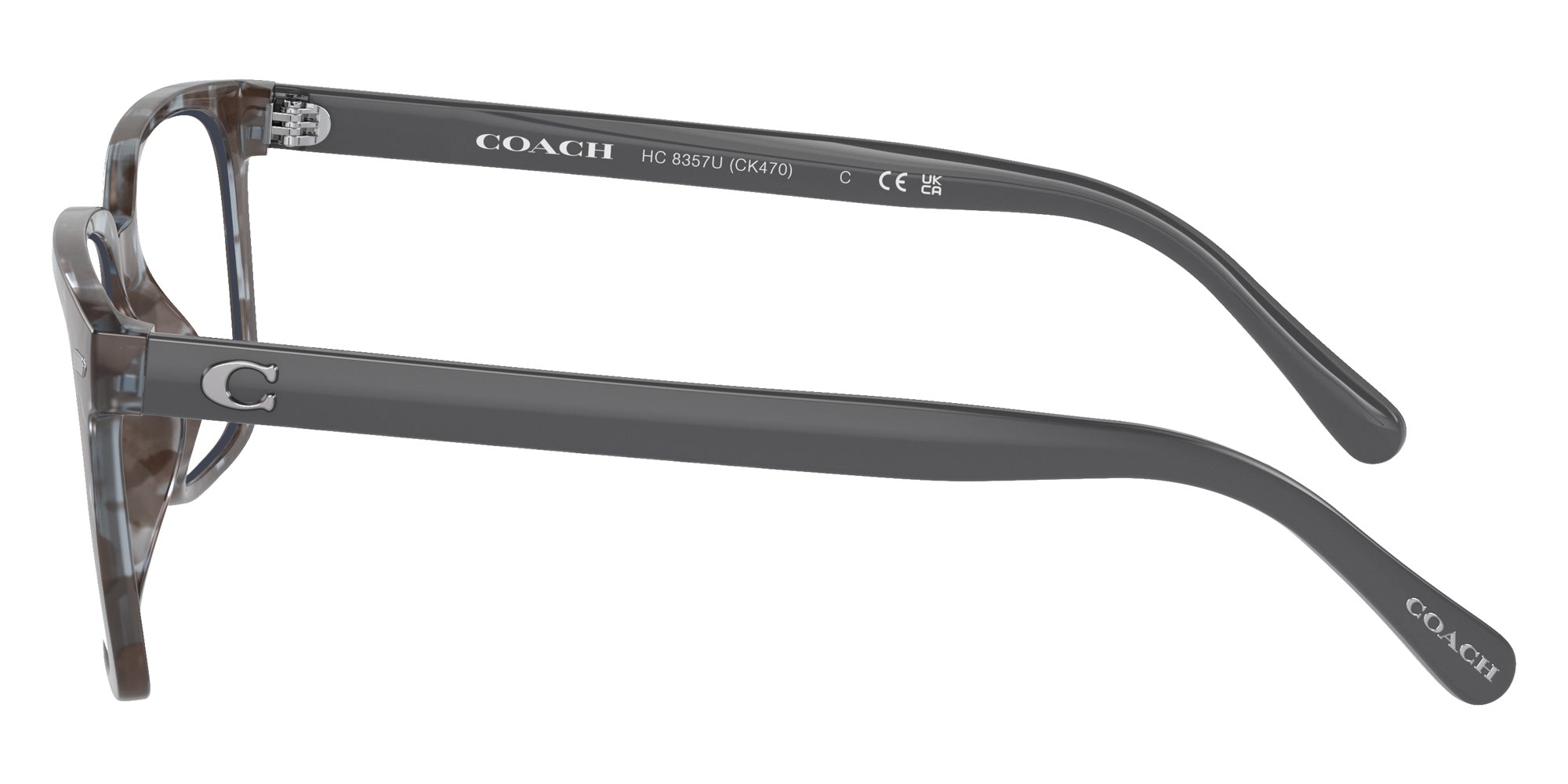 Coach HC8357U CK471 583872 57 - Gray Tortoise / Gray Solid #id:hc8357u583872_s:100110