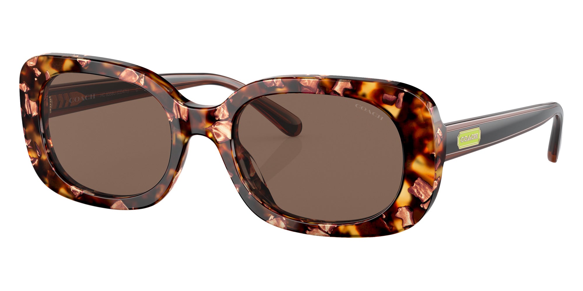 Coach HC8358U CD471 571173 54 - Pearlescent Amber Tortoise / Brown Solid #id:hc8358u571173_s:100105