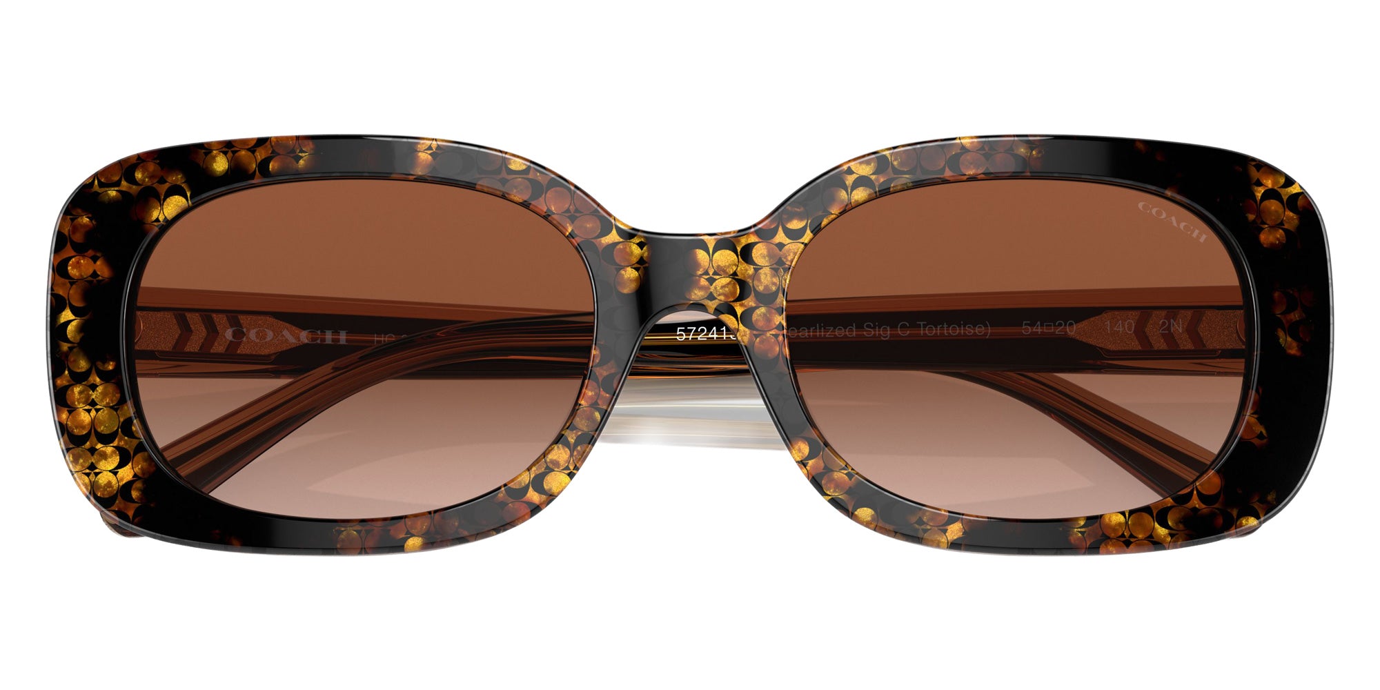 Coach HC8358U CD471 572413 54 - Pearlized Tortoise / Brown Gradient #id:hc8358u572413_s:102120