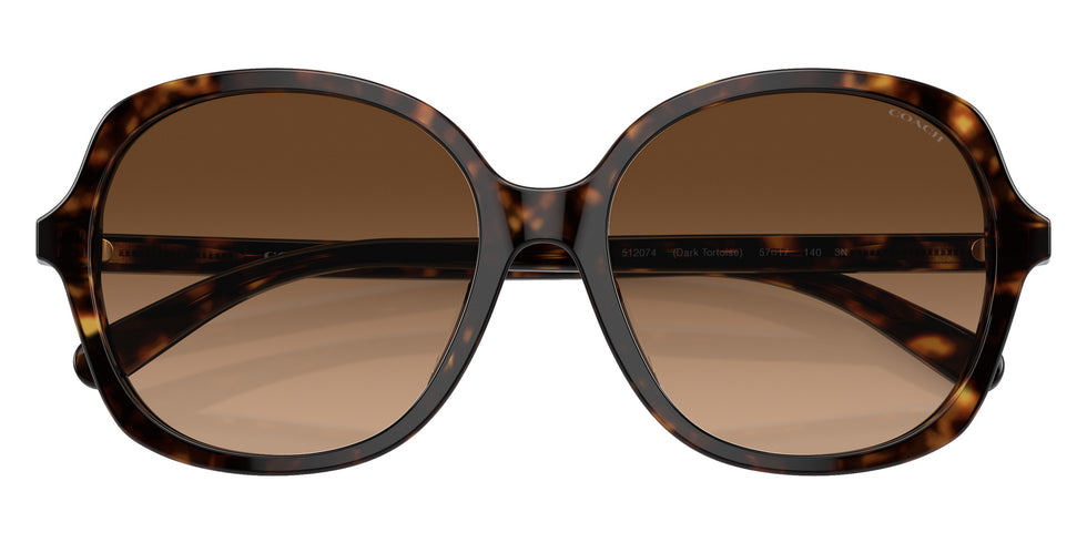 Coach HC8360U CH557 512074 57 - Dark Tortoise / Brown Gradient #id:hc8360u512074_s:100120