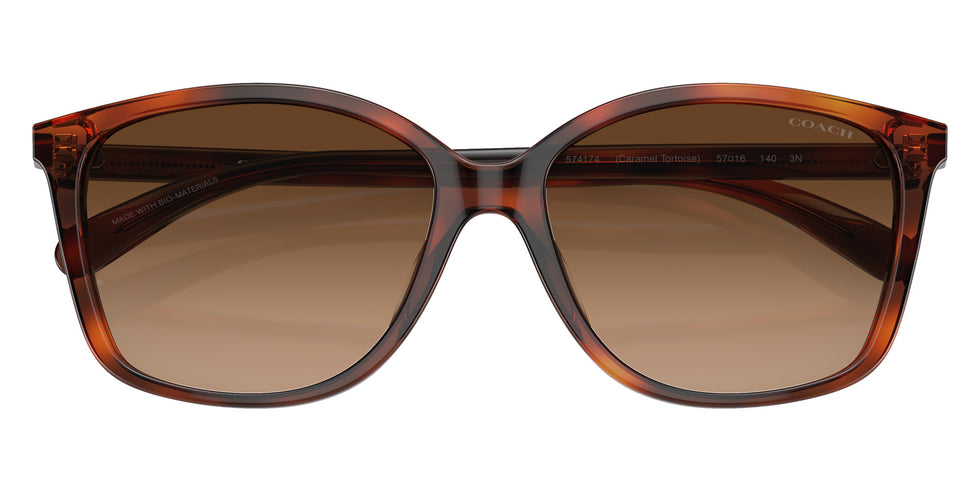 Coach HC8361U CH558 574174 57 - Caramel Tortoise / Brown Gradient #id:hc8361u574174_s:102120