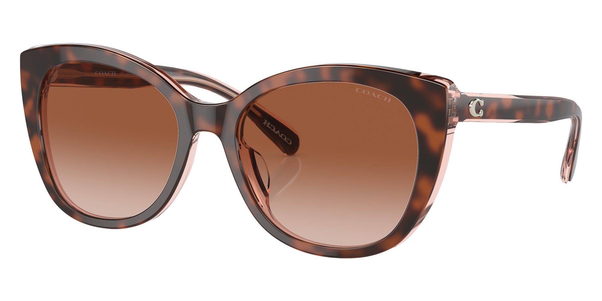 Coach HC8365U CH566 574413 55 - Tortoise/Transparent Pink / Brown Pink Gradient #id:hc8365u574413_s:102105