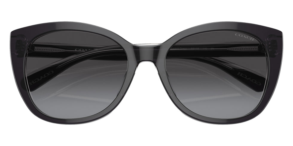 Coach HC8365U CH566 57458G 55 - Black/Transparent Gray / Gray Gradient #id:hc8365u57458g_s:104120