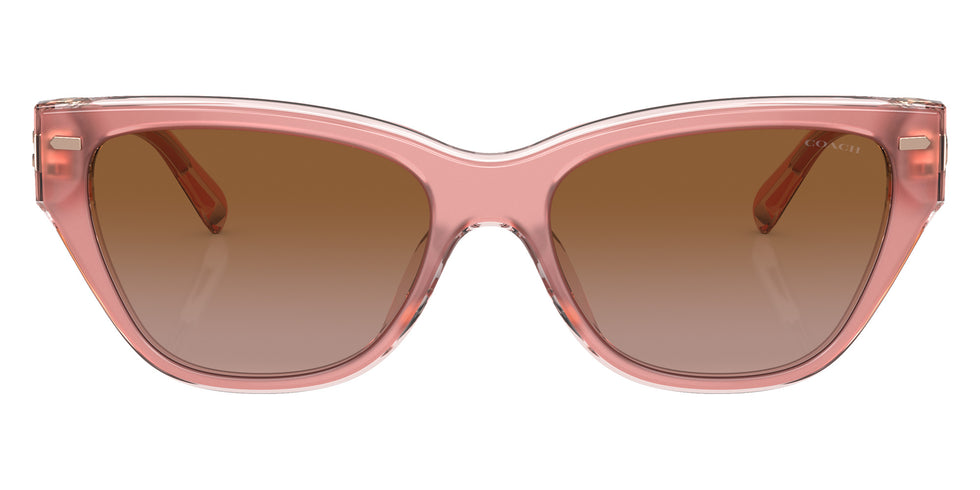Coach HC8370U CH570 574313 54 - Milky Pink/Transparent Pink / Brown Gradient #id:hc8370u574313_s:100100