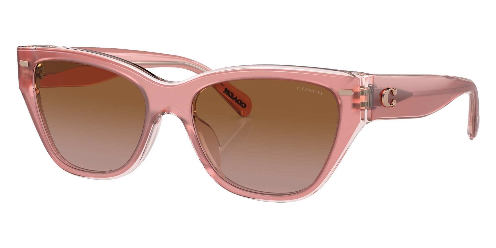 Coach HC8370U CH570 574313 54 - Milky Pink/Transparent Pink / Brown Gradient #id:hc8370u574313_s:100105