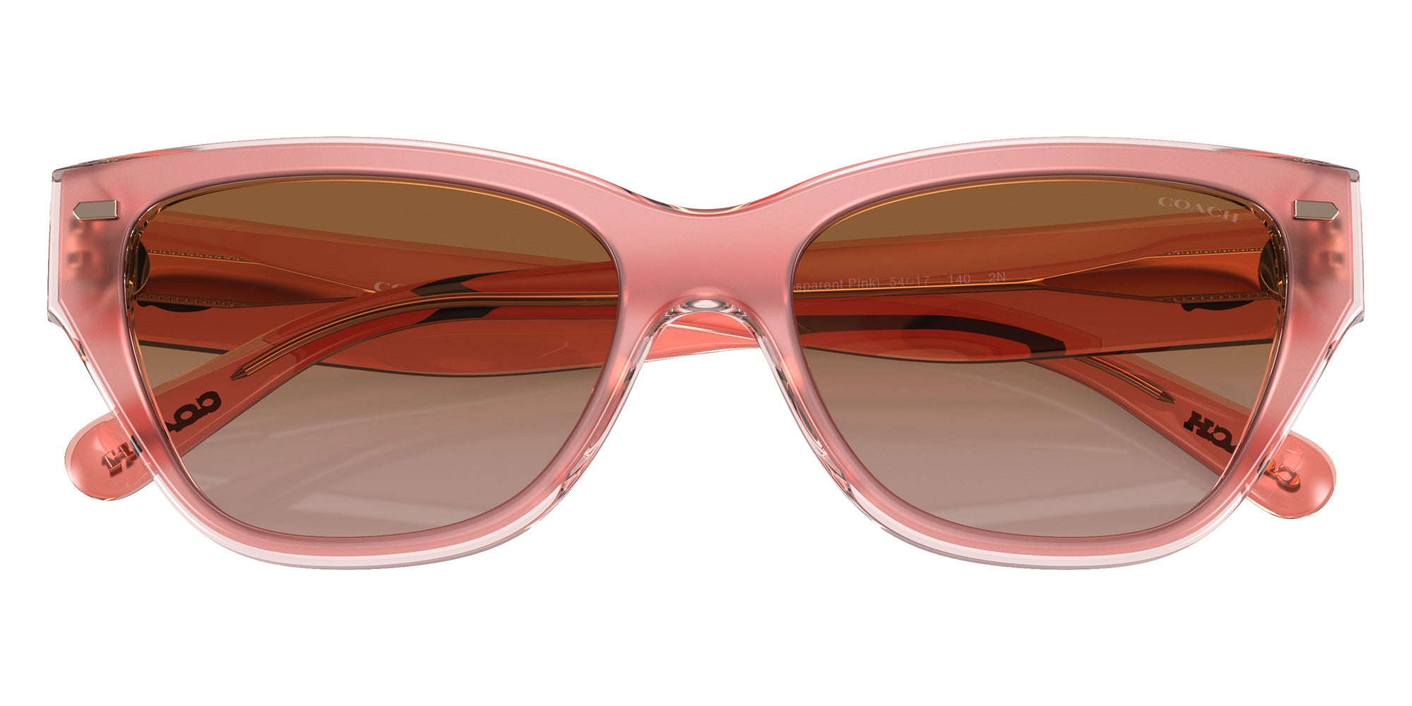 Coach HC8370U CH570 574313 54 - Milky Pink/Transparent Pink / Brown Gradient #id:hc8370u574313_s:100120