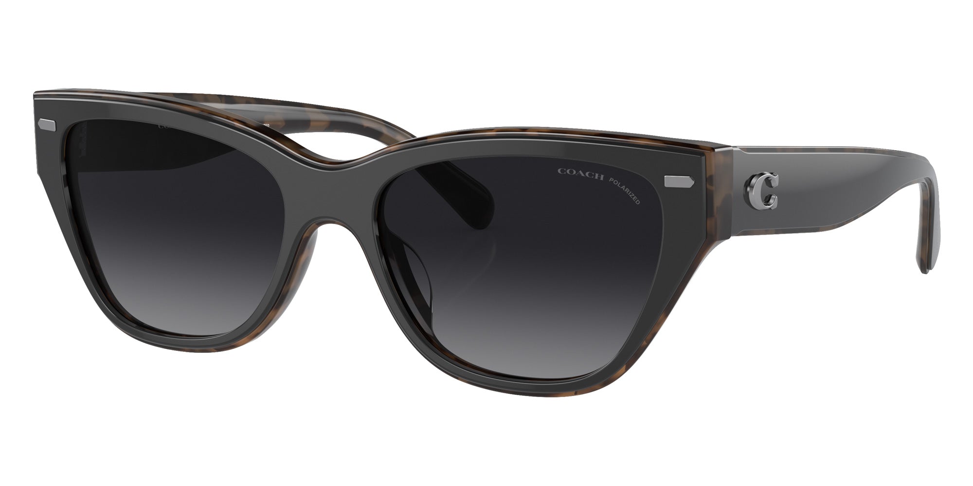 Coach HC8370U CH570 5764T3 54 - Black/Dark Tortoise / Gray Gradient Polarized #id:hc8370u5764t3_s:104105