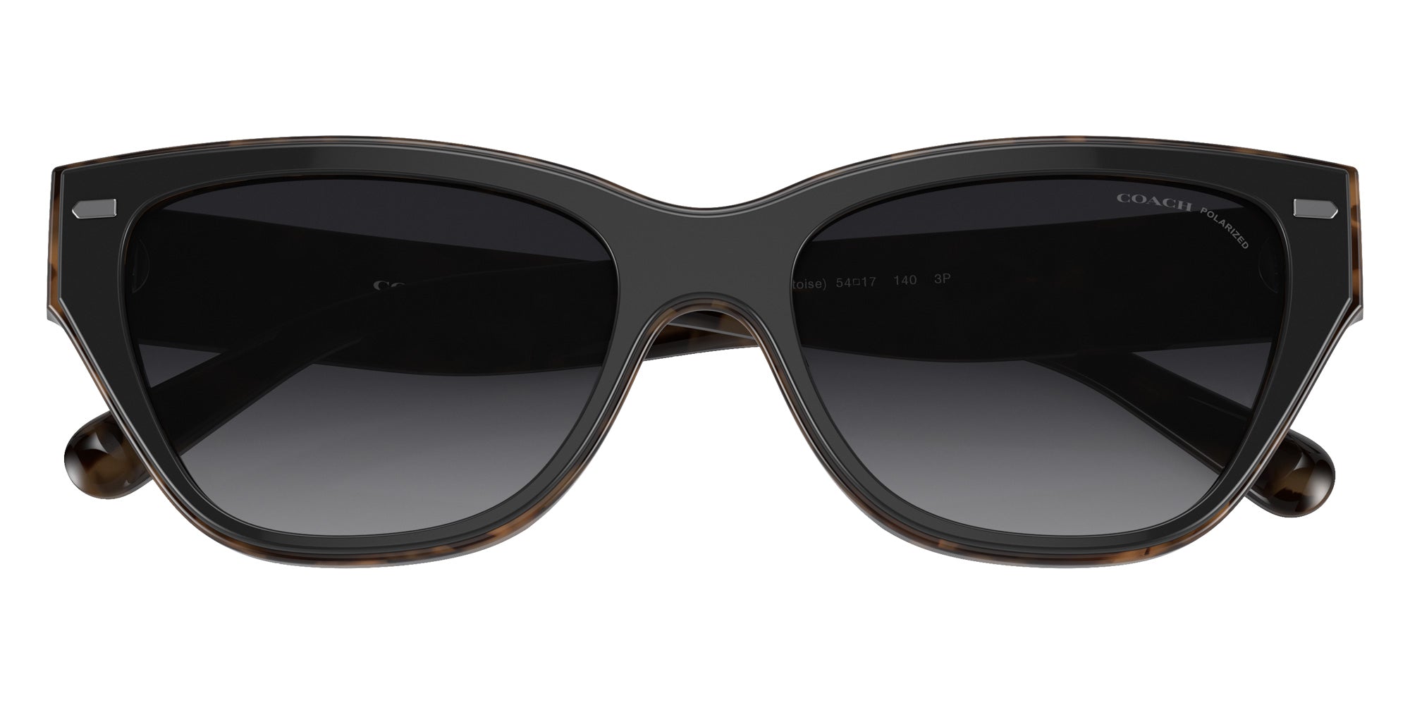 Coach HC8370U CH570 5764T3 54 - Black/Dark Tortoise / Gray Gradient Polarized #id:hc8370u5764t3_s:104120