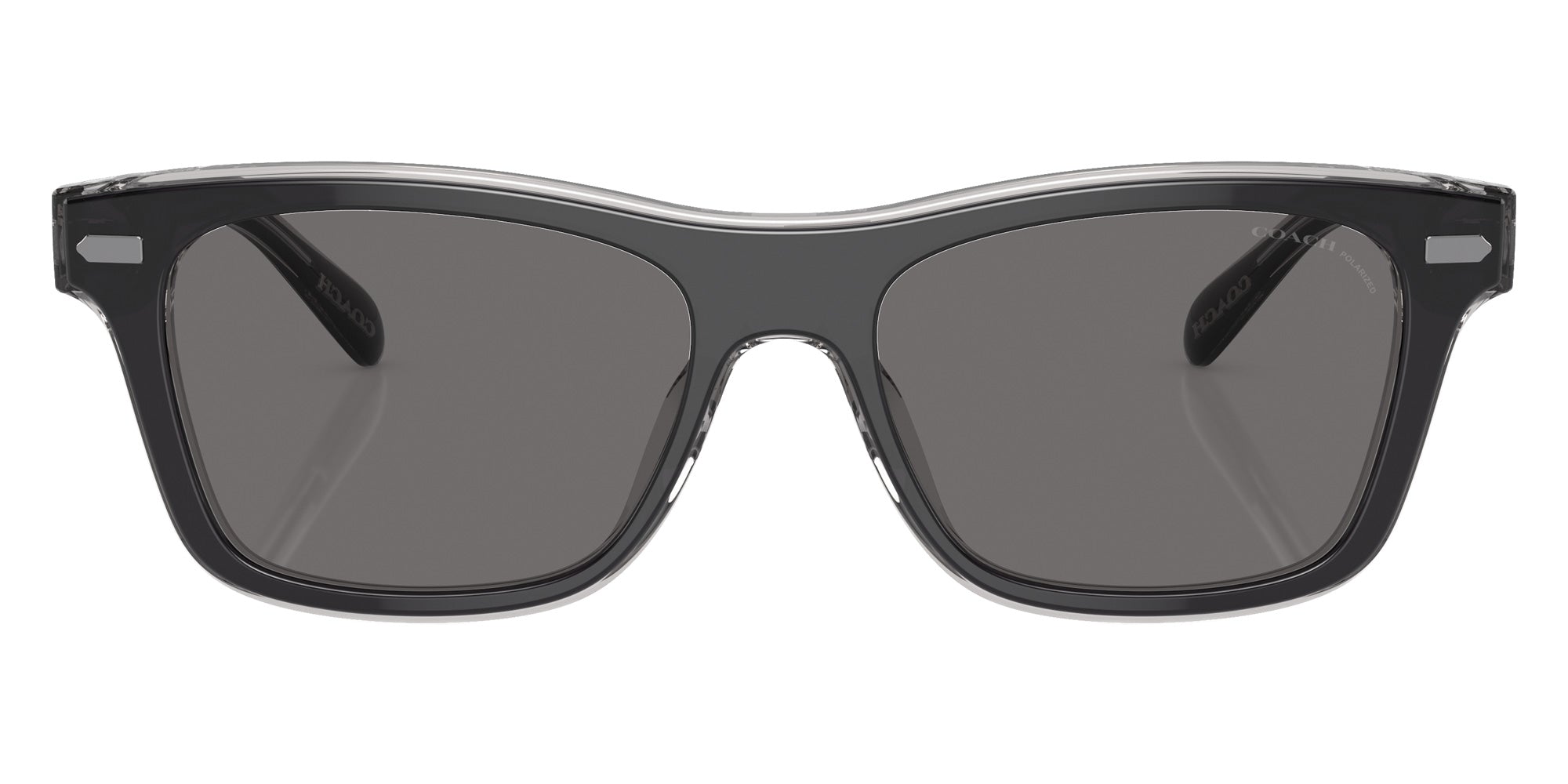 Coach HC8371U CH583 574581 54 - Black/Transparent Gray / Gray Polarized #id:hc8371u574581_s:100100