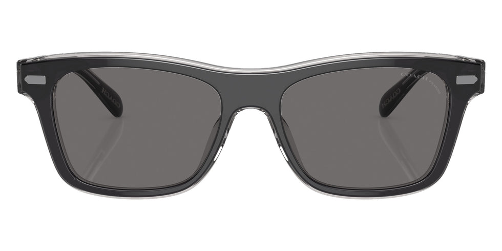 Coach HC8371U CH583 574581 54 - Black/Transparent Gray / Gray Polarized #id:hc8371u574581_s:100100