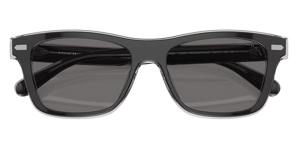 Coach HC8371U CH583 574581 54 - Black/Transparent Gray / Gray Polarized #id:hc8371u574581_s:100120