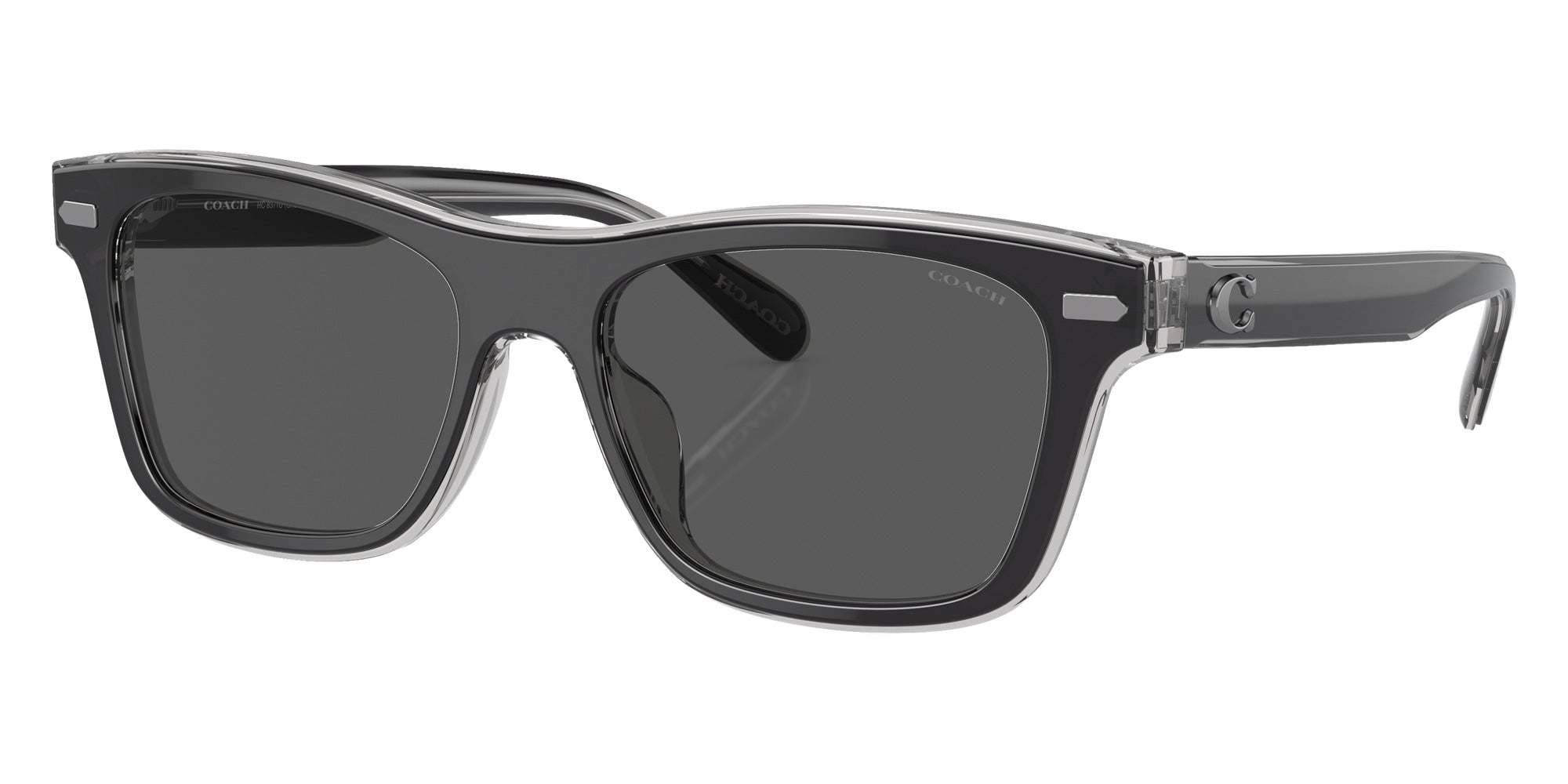Coach HC8371U CH583 574587 54 - Black/Transparent Gray #id:hc8371u574587_s:100105