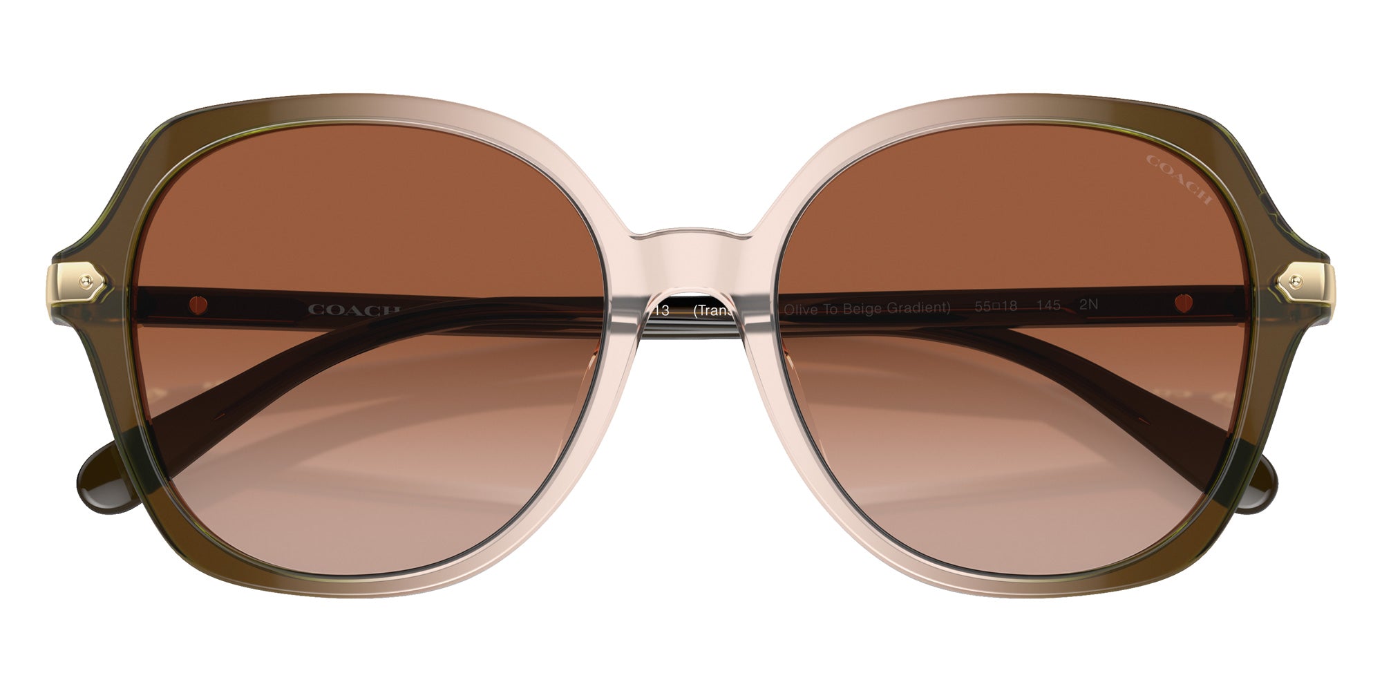 Coach HC8377U CL925 540013 55 - Olive Beige Gradient / Brown Gradient #id:hc8377u540013_s:102120
