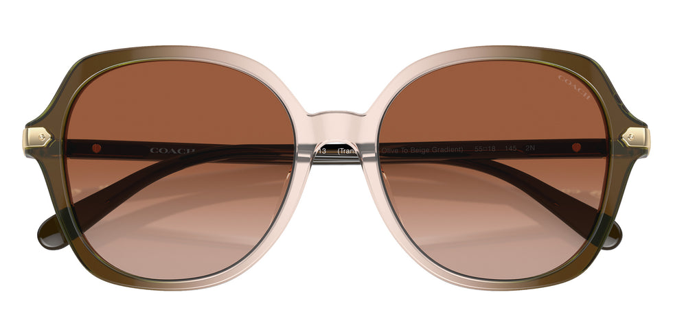 Coach HC8377U CL925 540013 55 - Olive Beige Gradient / Brown Gradient #id:hc8377u540013_s:102120